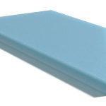 Clipped corner trapezoid foam cushion custom cut for angled seating