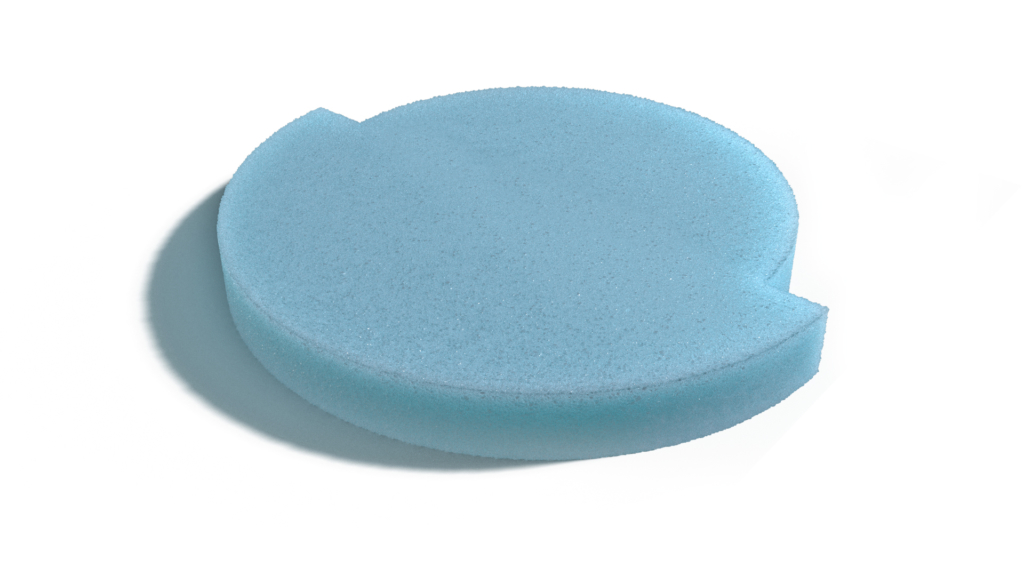 Mushroom Foam Cushion custom cut for round seats and stools