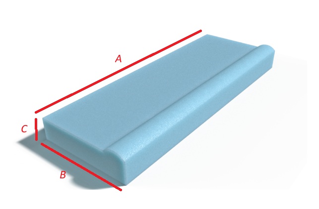 Caravan seat cushion