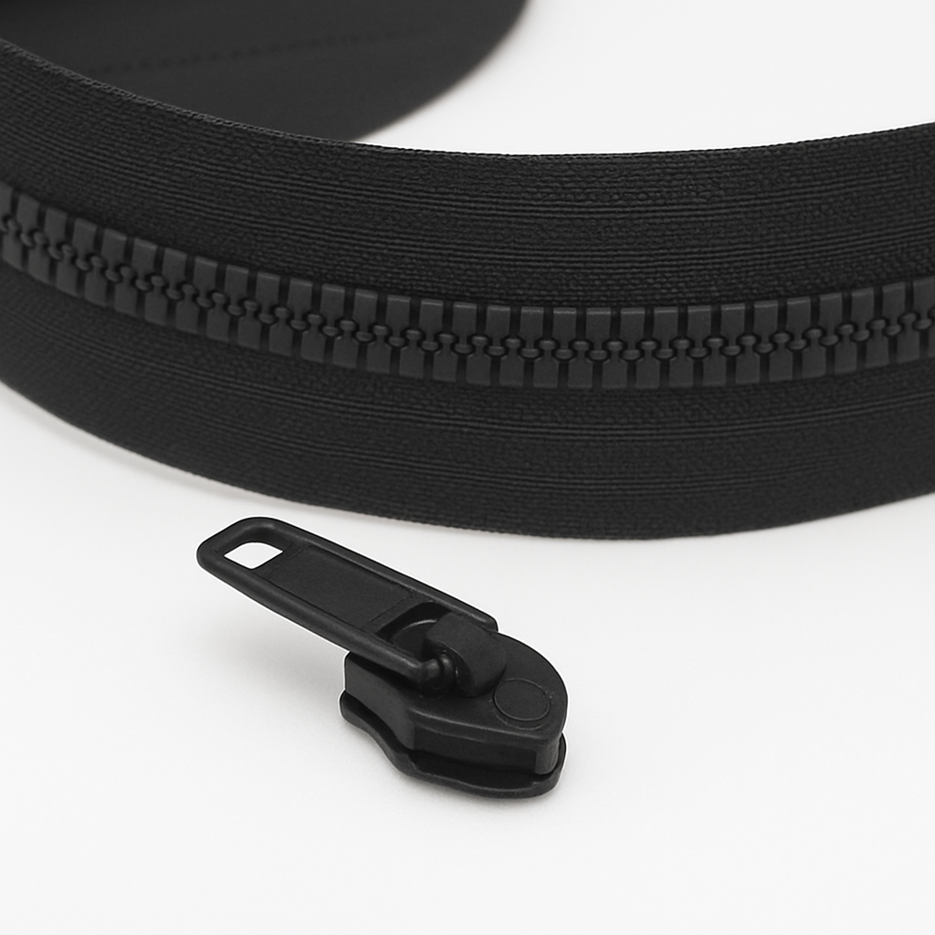 Upholstery Zip Black