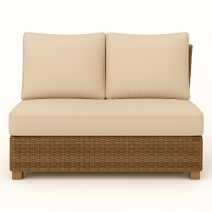 2 Seater 1 base wicker