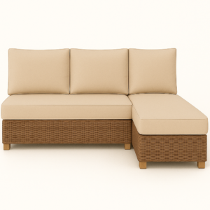 3 seater chaise 1 base