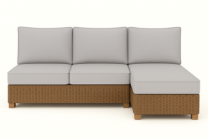 3 seater chaise Platinum
