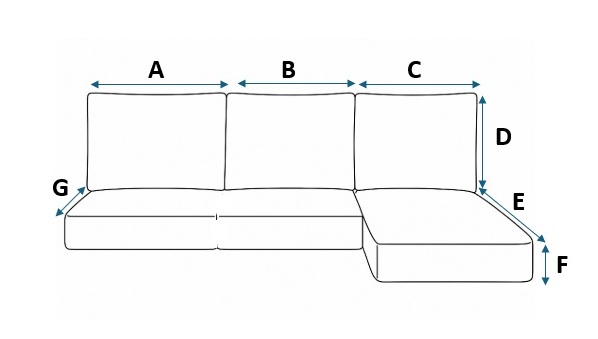 3 Seater Long Base Chaise - Image 2