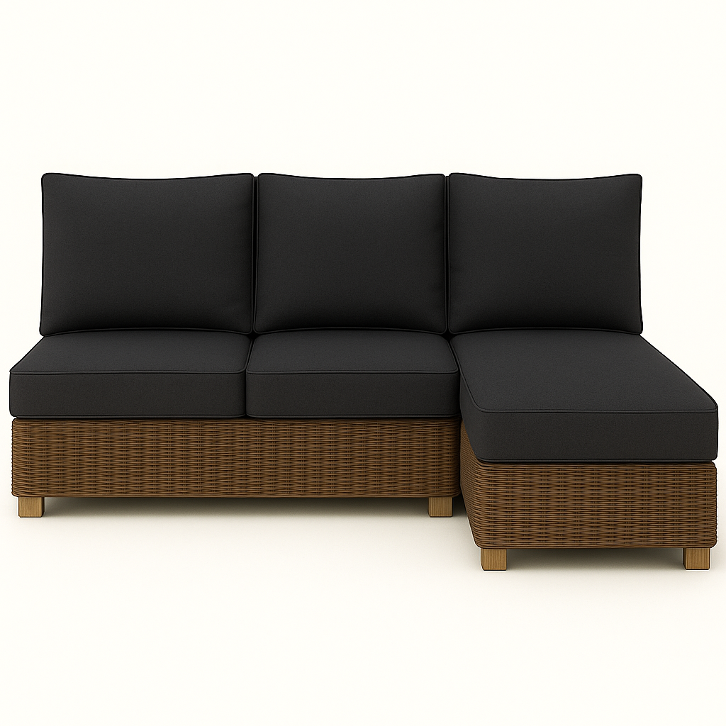 3 seater chaise volcano