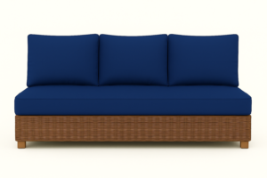 3 seater log base navy