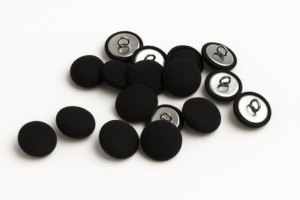 Button Black fabric