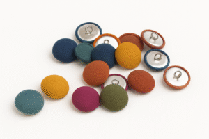 Button custom colour fabric