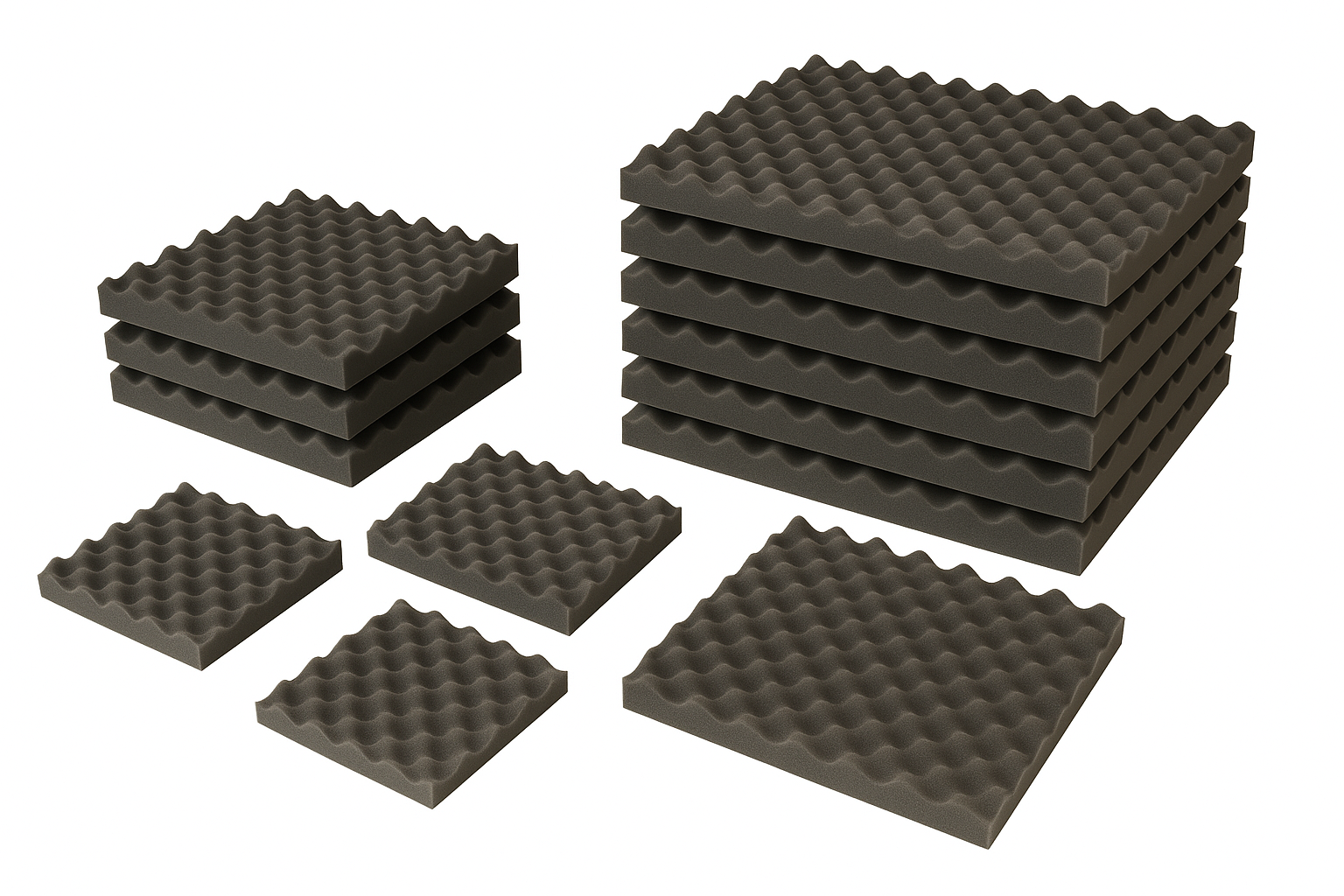 Acoustic foam panel packs
