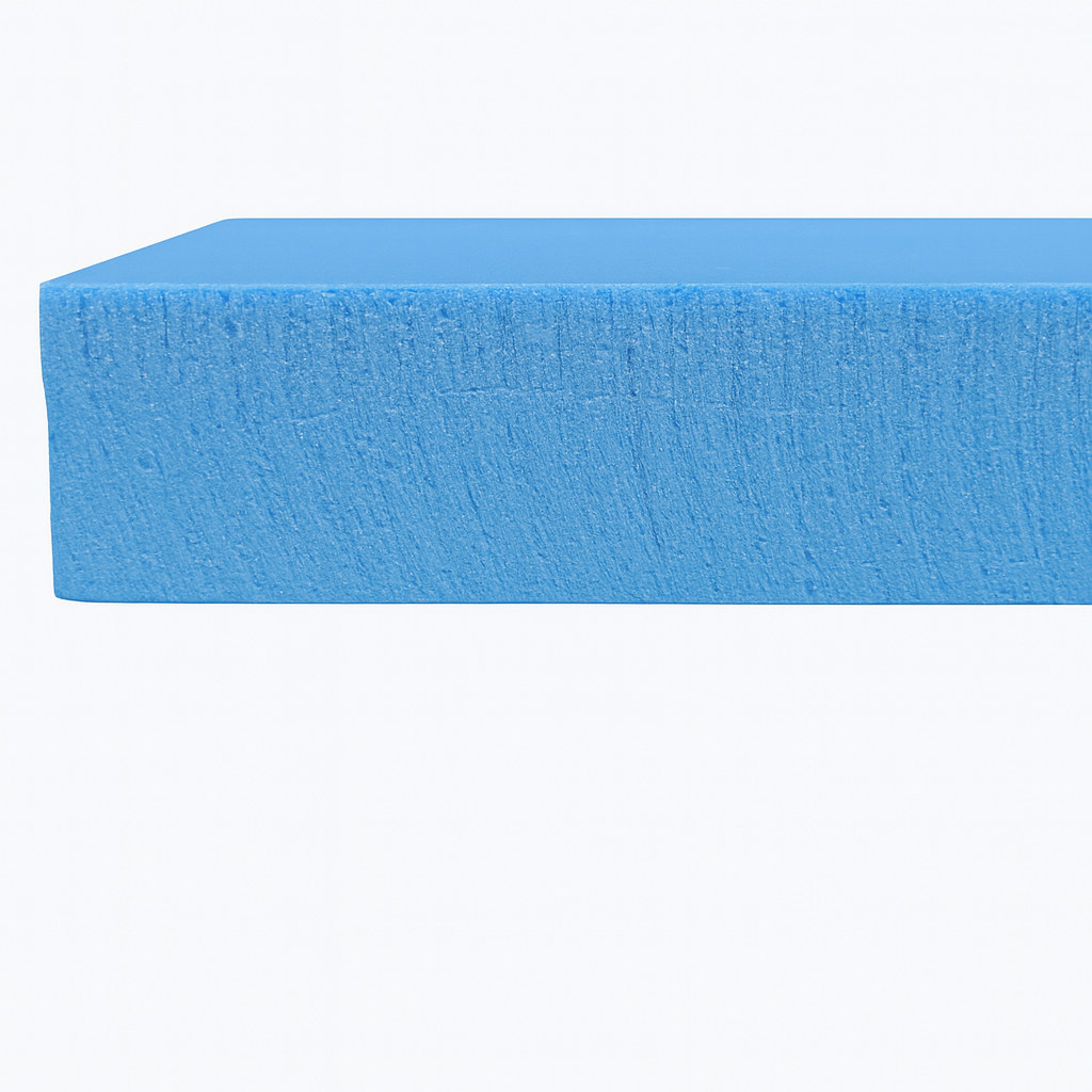 Blue XPS foam board for crafts and insulation – lightweight and dense