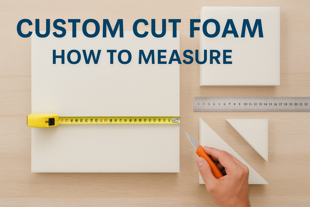 Custom cut foam — how to measure your foam for perfect fit | Foam for Home