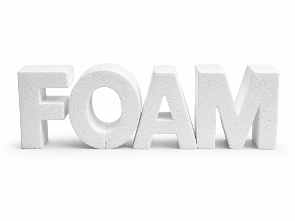 polystyrene letters and numbers