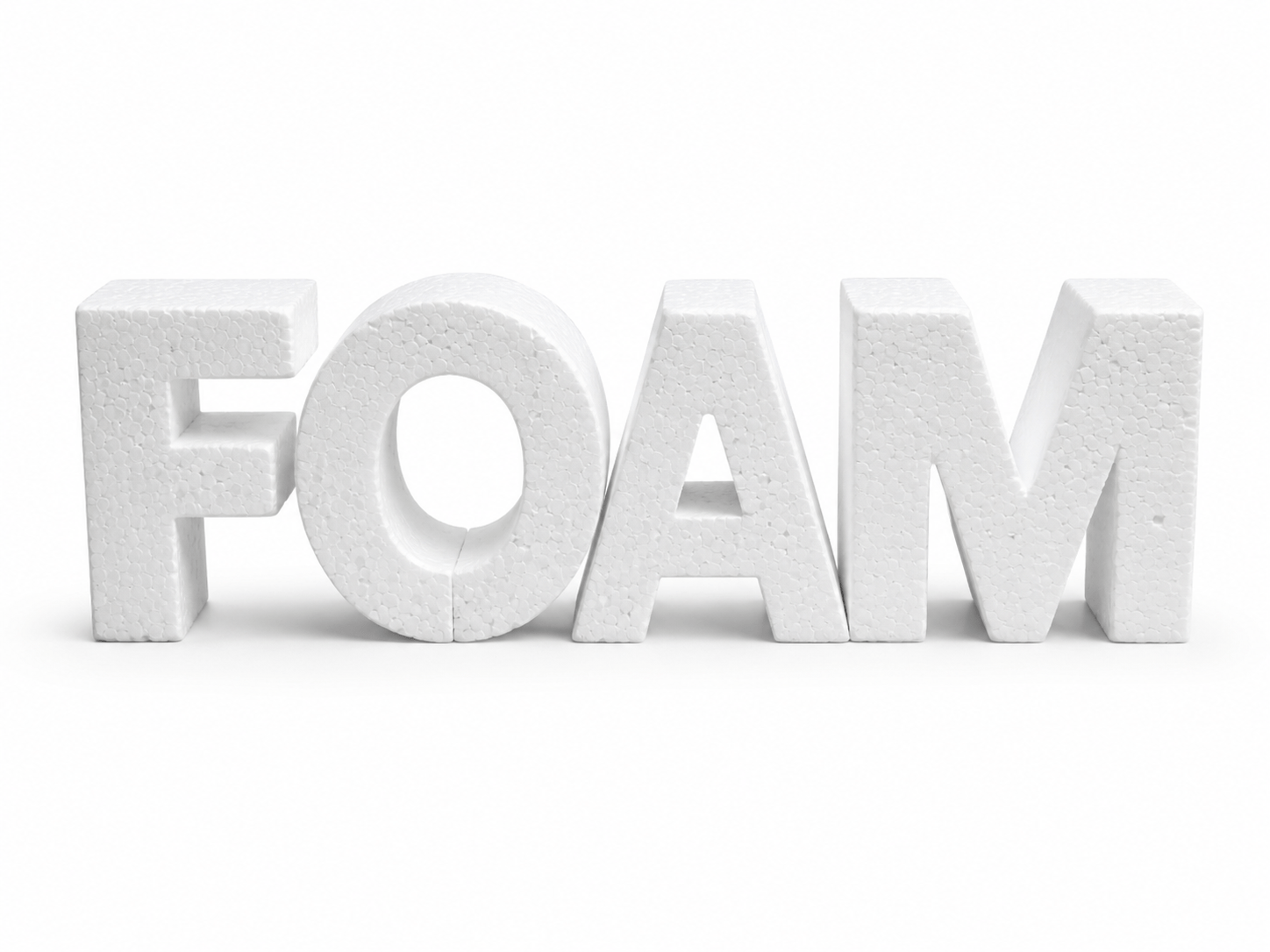 polystyrene letters and numbers