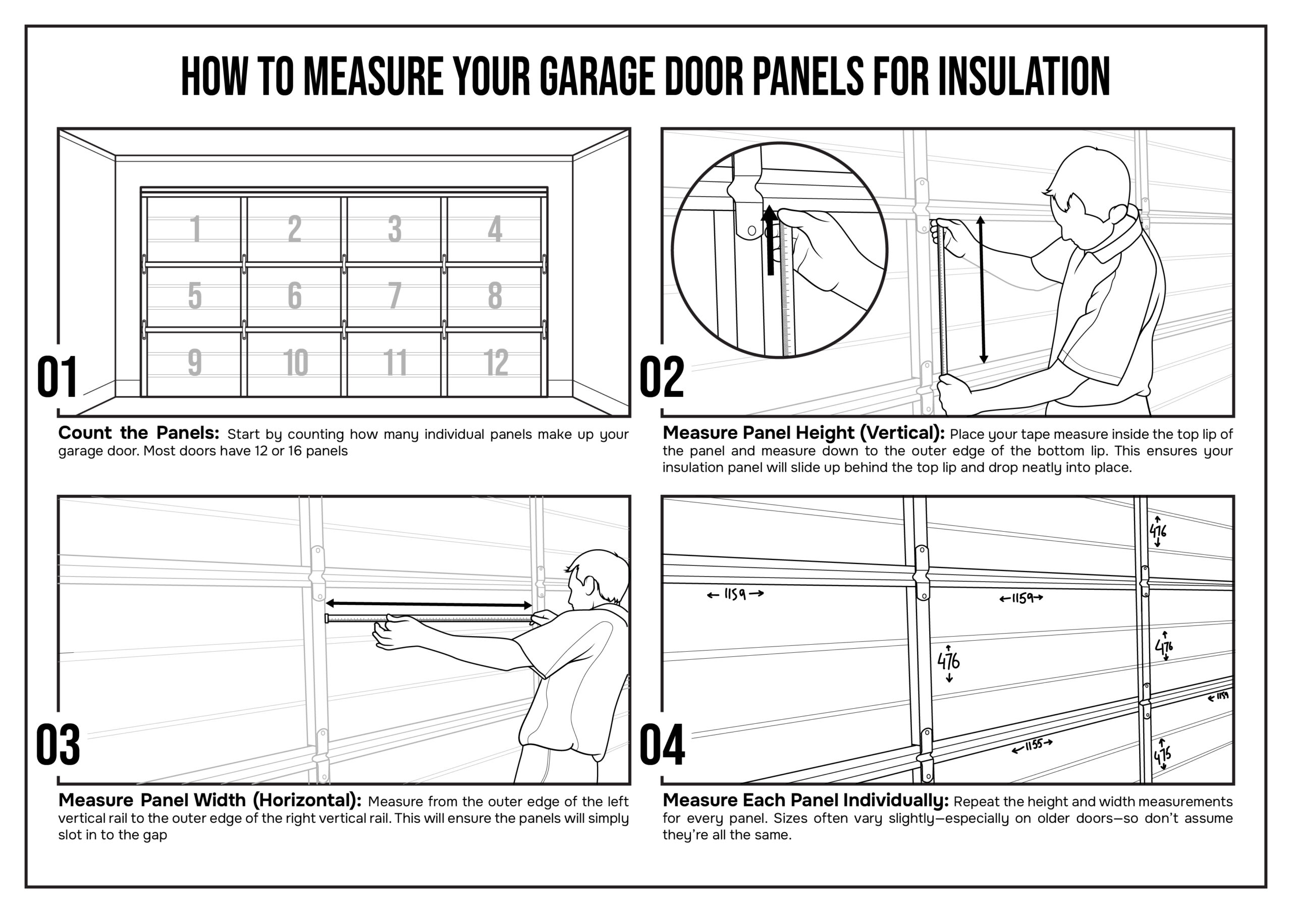 Garage-door-insultion-kit-instructions-polystyrene