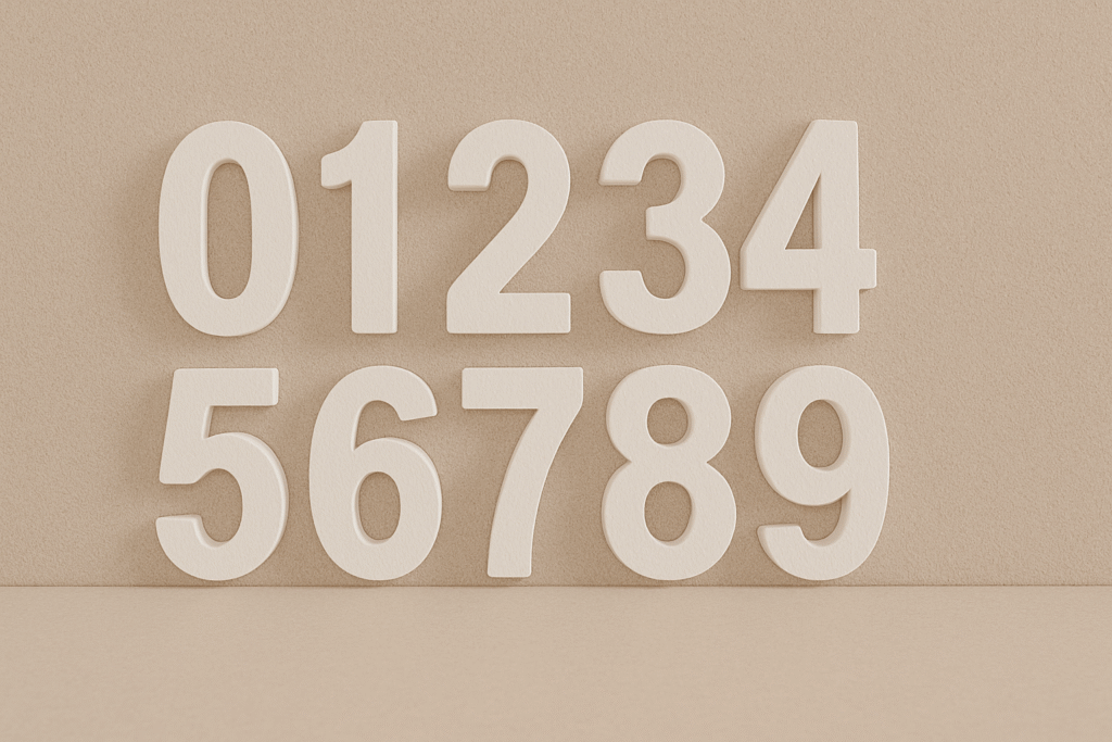 Custom polystyrene letters and numbers cut to size