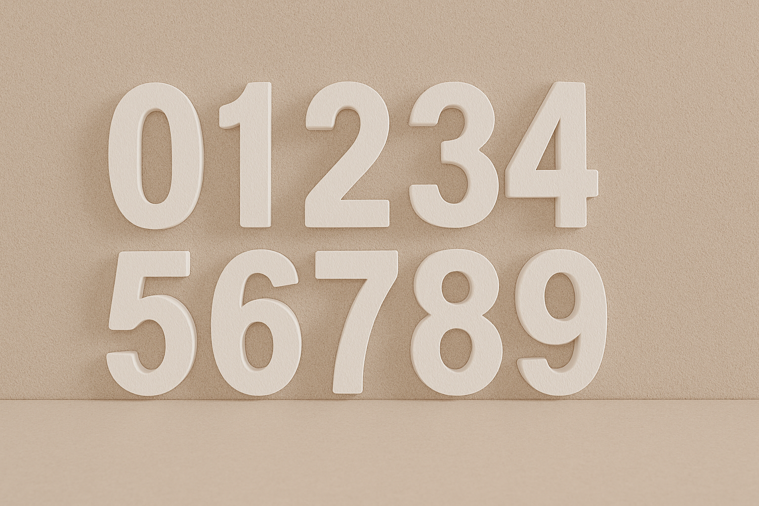 Custom polystyrene letters and numbers cut to size