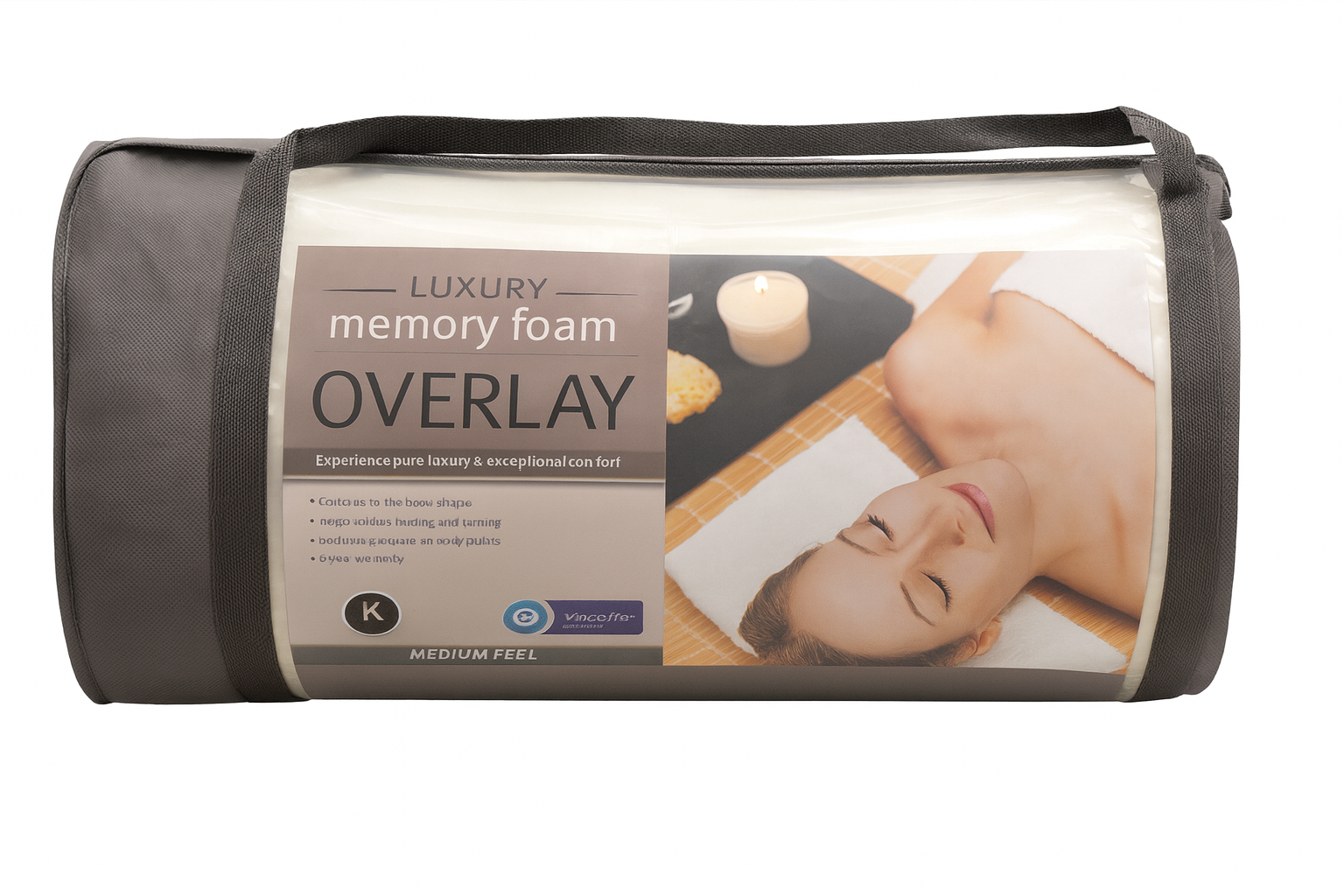 Memory foam mattress topper