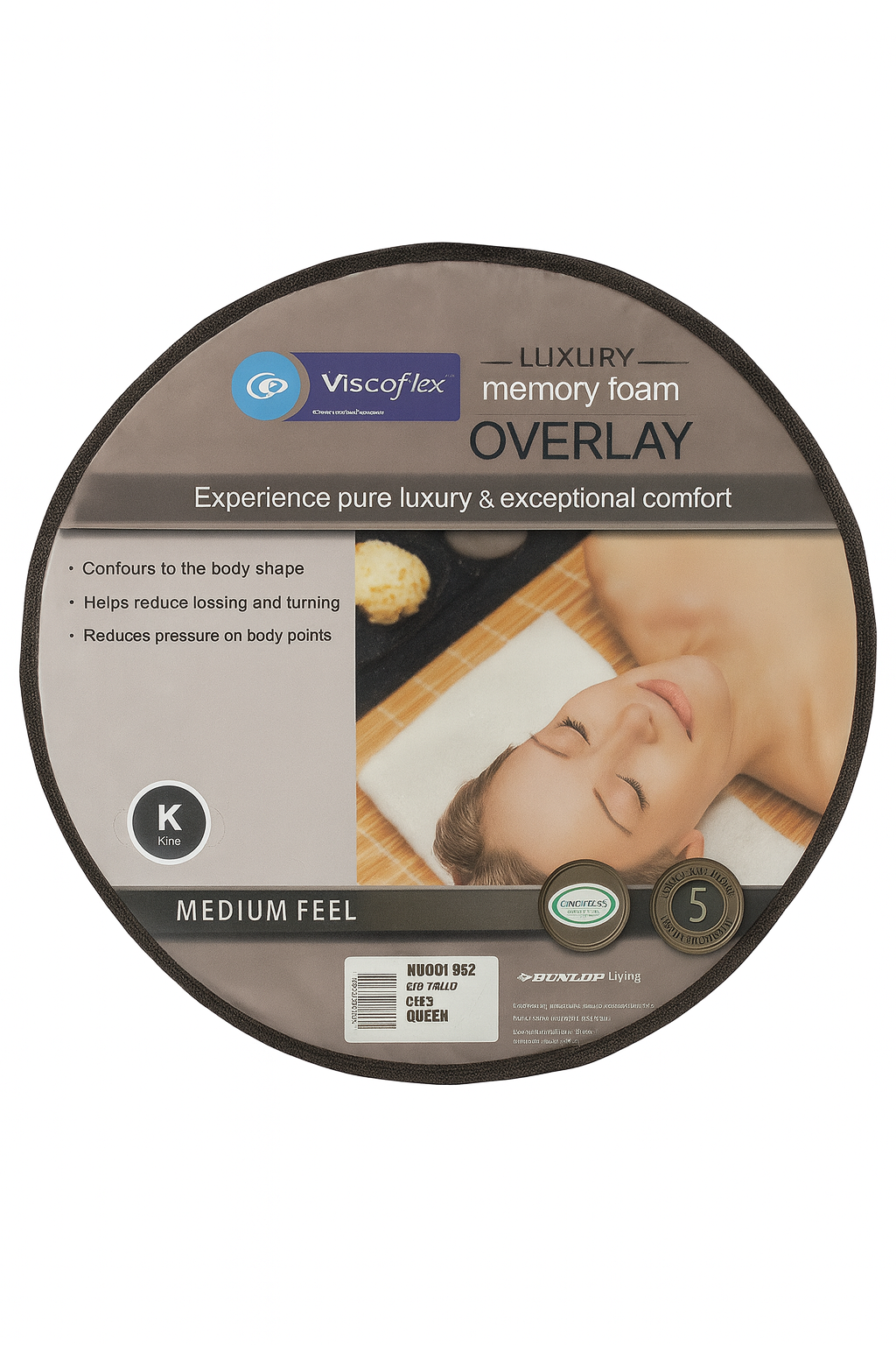 Memory foam mattress topper