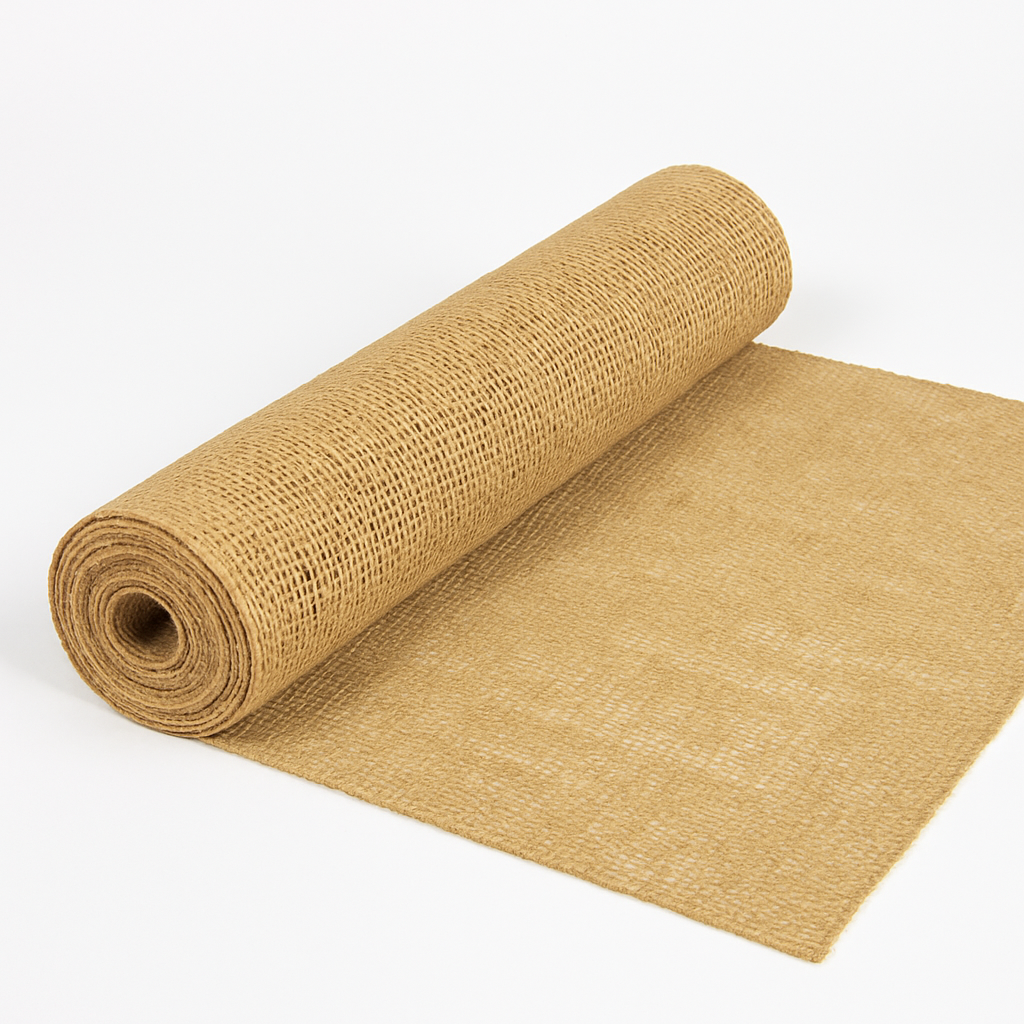 18oz Hessian Cloth Roll 183cm Wide natural jute fabric