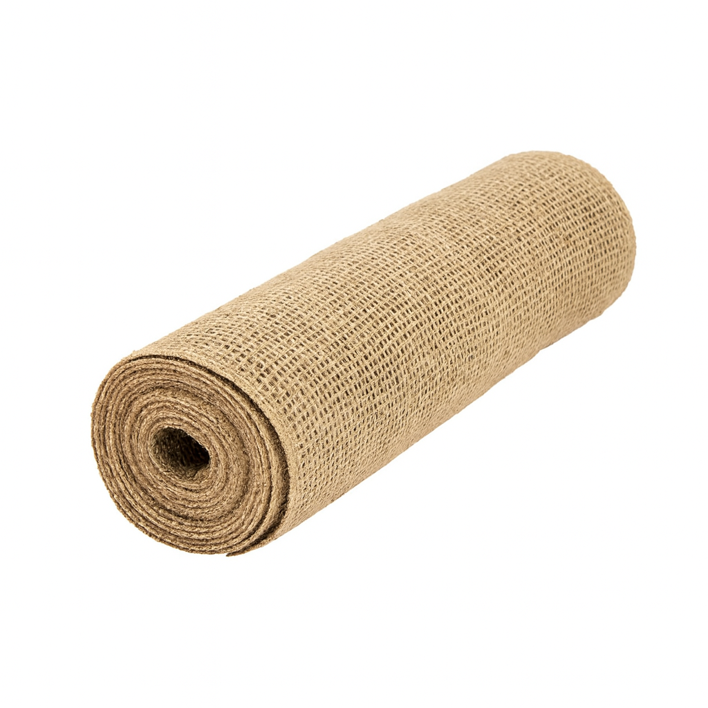 18oz Hessian Cloth Roll 183cm Wide natural jute fabric