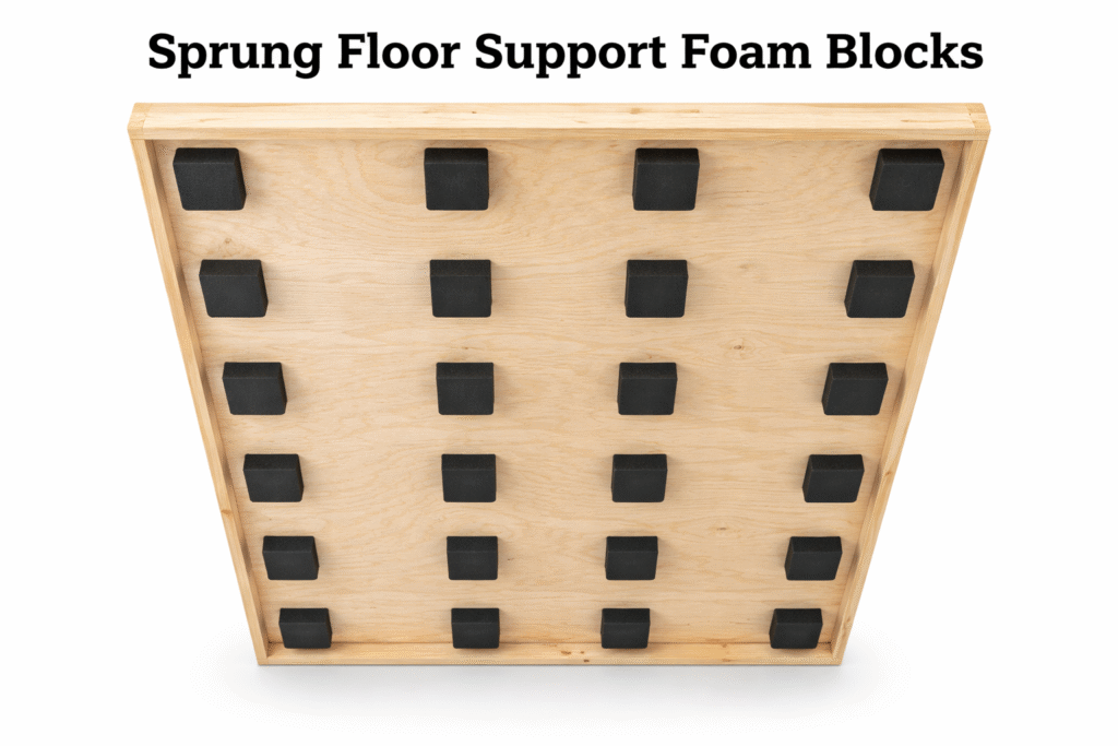 Sprung Floor Support Foam Blocks