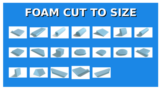 Foam Cut To Size Banner
