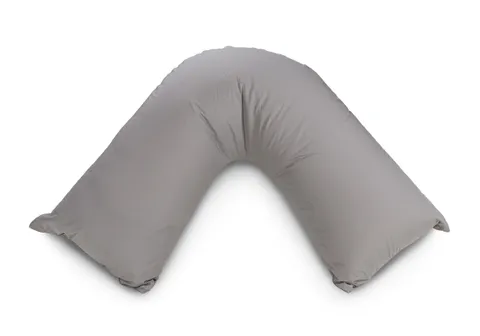 V SHAPE PILLOW PEWTER